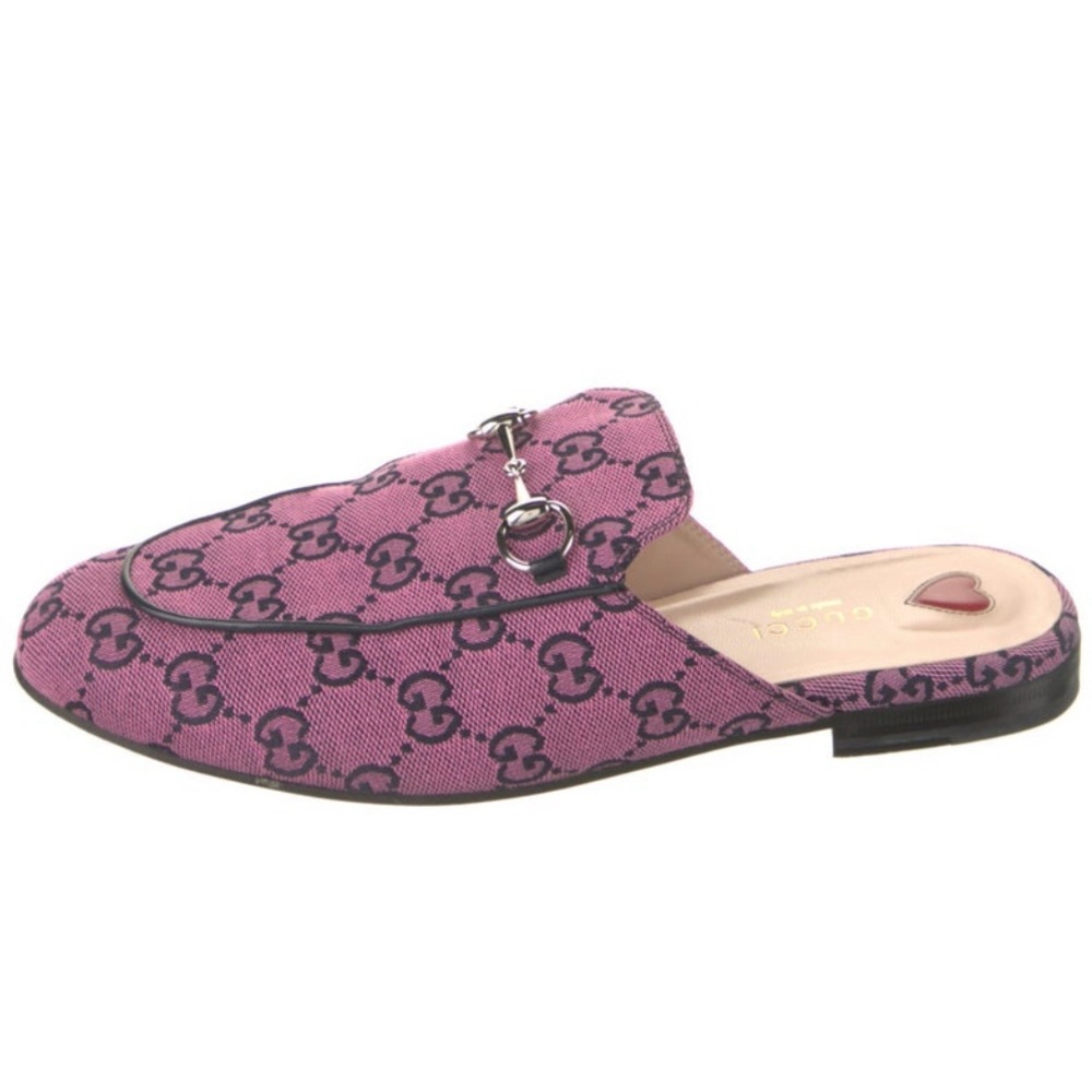 Gucci Pink Princetown Mules 38.5